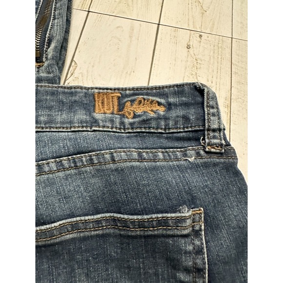 KUT FROM THE KLOTH Skinny Leg‎ Mid Rise Dark Wash Blue Denim Jeans Women's Sz 14 - Picture 8 of 10